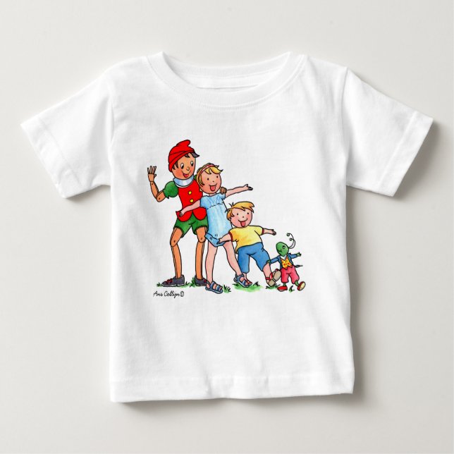 Pinocchio and Friends - Baby T-shirt (Front)