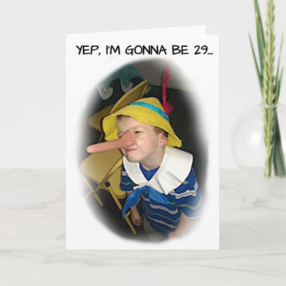 PINOCCHIO BIRTHDAY CARD