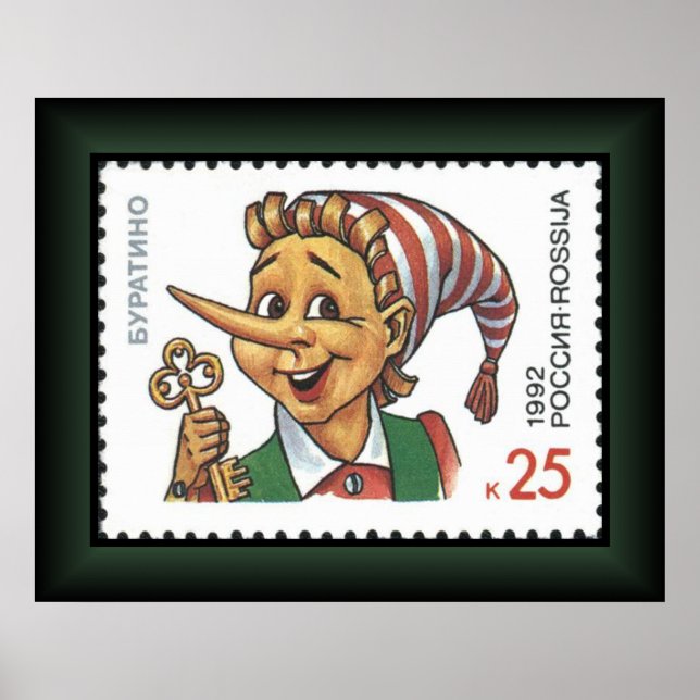 Pinocchio~Buratino~Aleksey Nikolayevich Tolstoy ~  Poster (Front)