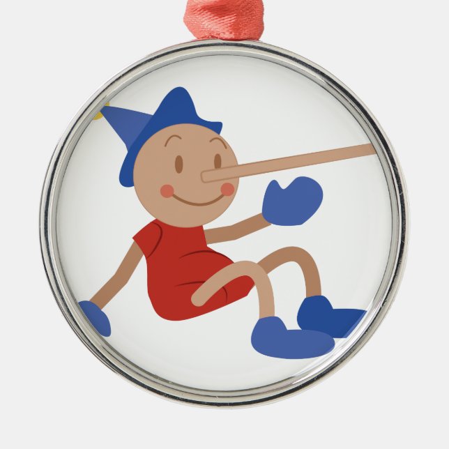 Pinocchio Metal Tree Decoration (Front)