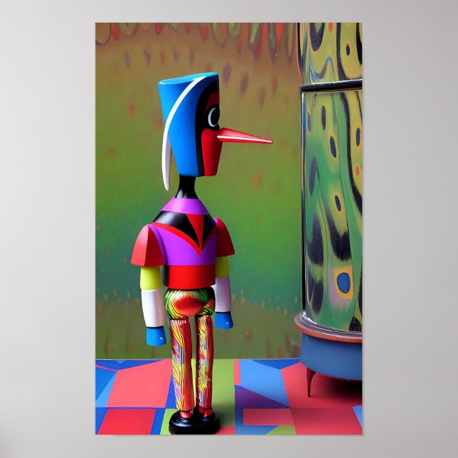 Pinocchio on the Gameboard of Future Mischief  Poster (Front)