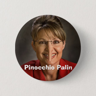 Pinocchio Palin 6 Cm Round Badge