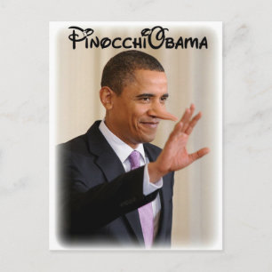 PinocchiObama Postcard