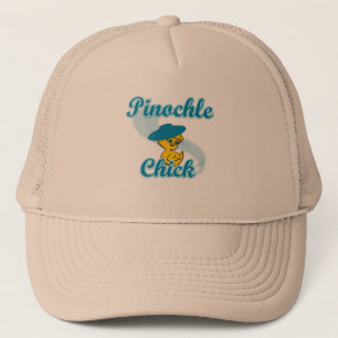 Pinochle Chick Trucker Hat