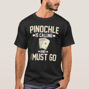 Pinochle Game Rules Cards Double Deck Points 3 T-Shirt