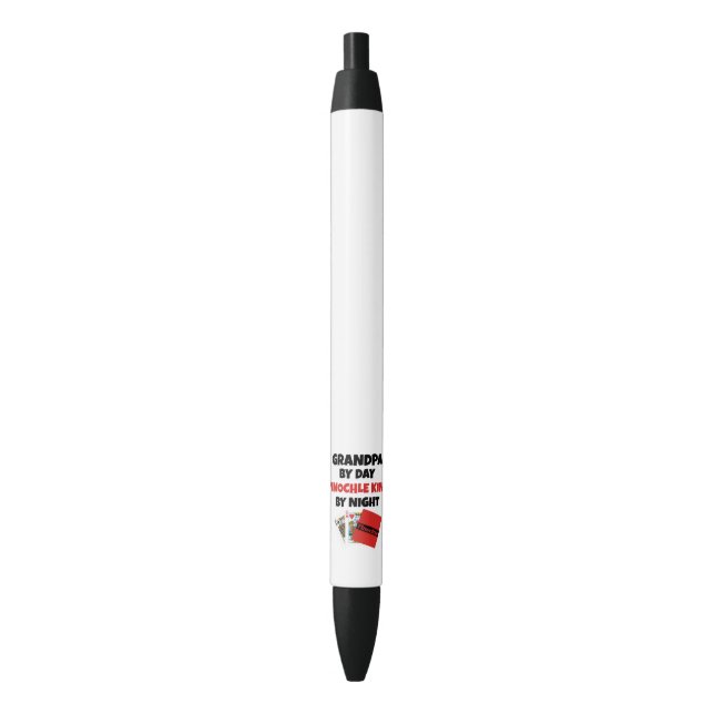 Pinochle King Grandpa Black Ink Pen (Front Vertical)