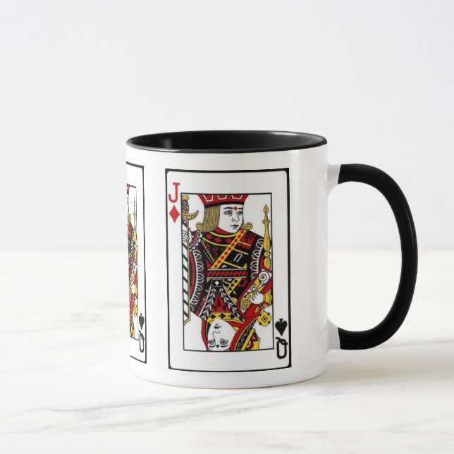 Pinochle Mug -  Unique design for your card party (Right)