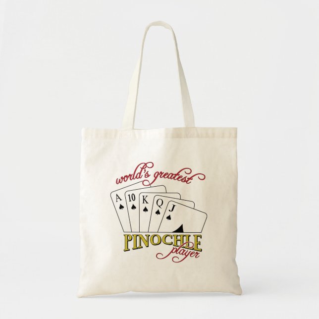 Pinochle Player Tote Bag (Front)