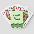 Pinochle Teacher Green Apples Bicycle Card Deck