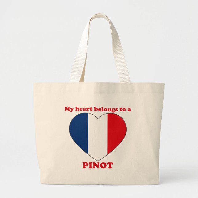 Pinot Large Tote Bag (Front)