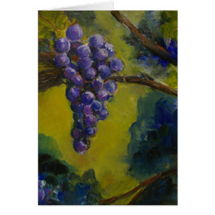 Pinot Noir Grapes Greeing Card by Maureen A. Girar