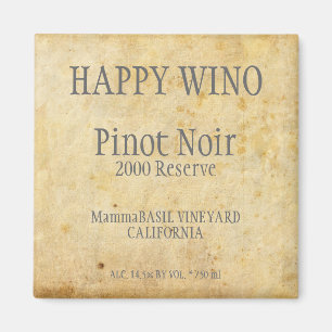 Pinot Noir Label Magnet