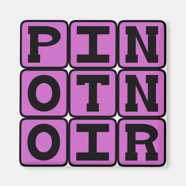 Pinot Noir, Red Wine Magnet (Front)
