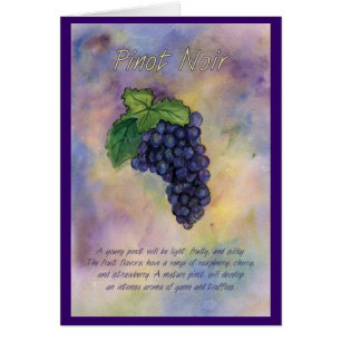 Pinot Noir Wine Grapes Card