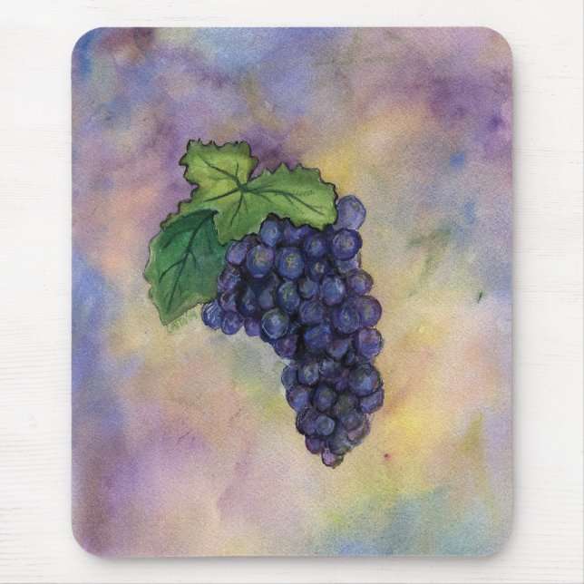 Pinot Noir Wine Grapes Mousepad (Front)