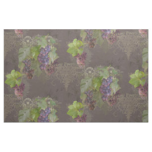 Pinot Noir Wine Grapes Winery Vineyard Home Decor Fabric