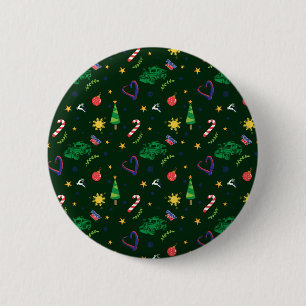 Pinoy Ako Filipino Christmas Pattern 6 Cm Round Badge