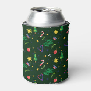 Pinoy Ako Filipino Christmas Pattern Can Cooler