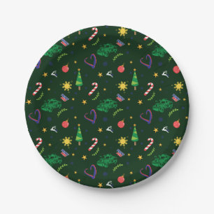 Pinoy Ako Filipino Christmas Pattern Paper Plate