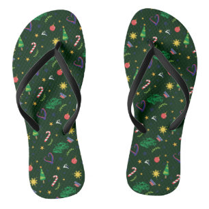Pinoy Ako Filipino Christmas Pattern Thongs