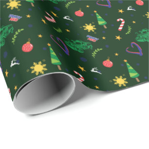 Pinoy Ako Filipino Christmas Pattern Wrapping Paper