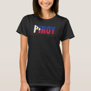 Pinoy Filipino Flag Sun Love Pinoy Asian Phillipin T-Shirt