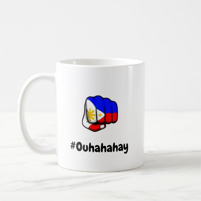 Pinoy Fist Pump Flag Mug (Left)