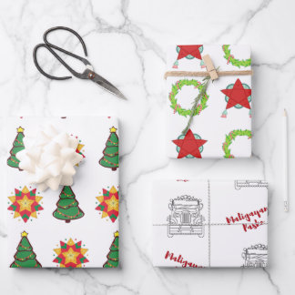 Pinoy-inspired Wrapping Paper Flat Sheet Set of 3