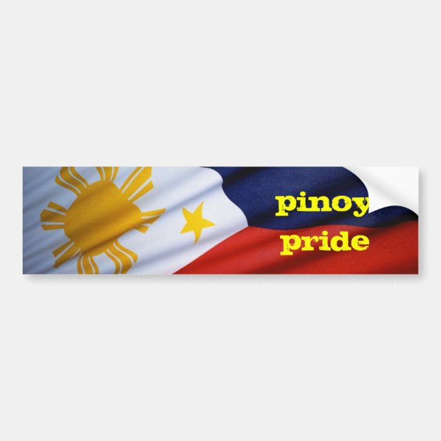 pinoy pride bumper sticker (Front)