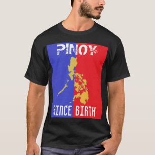 Pinoy Since Birth Basic Dark T-Shirt