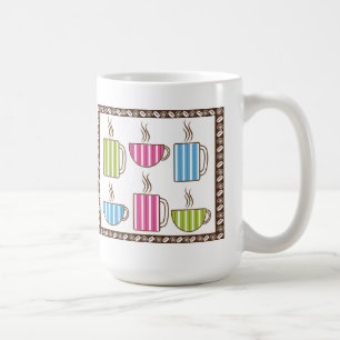Pinstripe Coffee Cups