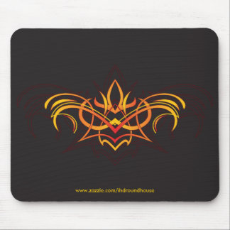 Pinstripe Fireflower mousepad