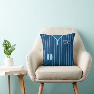 Pinstripe Pillow with name and number