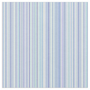 Pinstripe Rainbow in Blue, Aqua, Purple & Mint Fabric