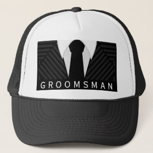 Pinstripe Suit Bachelor Party Groomsman Hat or Cap