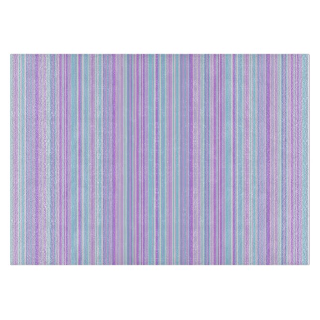 Pinstripes and Pastels Cutting Board (Front)