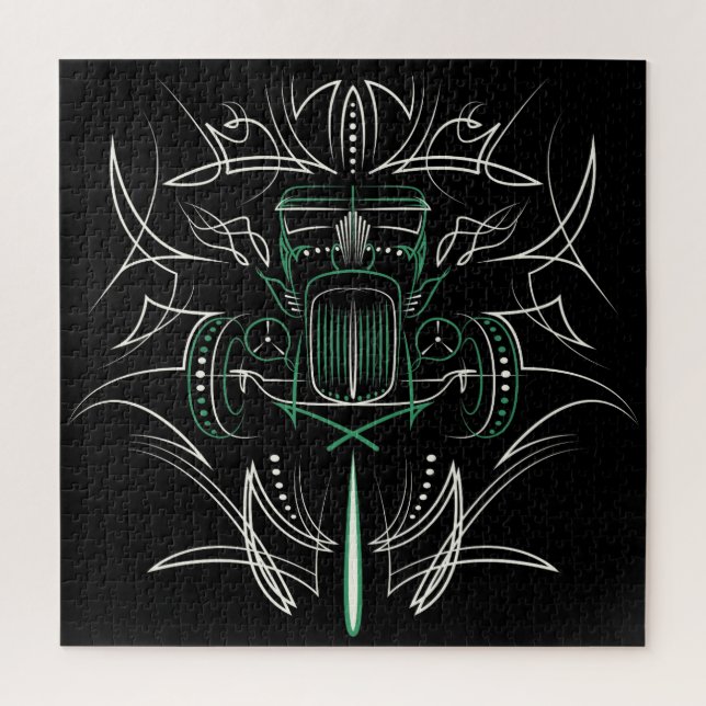 Pinstriping Hot Rod Jigsaw Puzzle (Vertical)