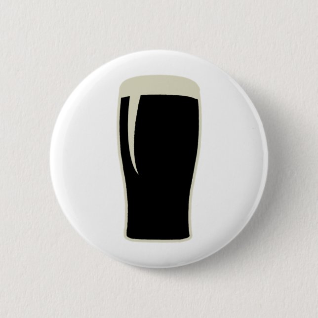 Pint o' Stout 6 Cm Round Badge (Front)