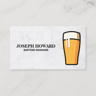 Pint of Beer Business Card