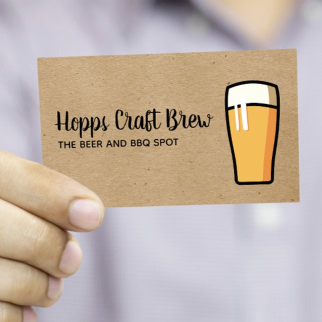 Pint of Beer Business Card (Creator Uploaded)