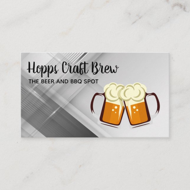 Pint of Beer | Cheers Business Card (Front)