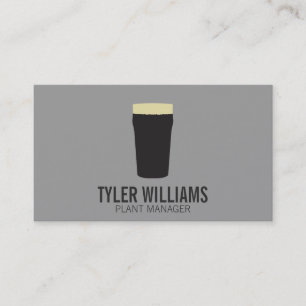Pint of Beer   (dark) Business Card