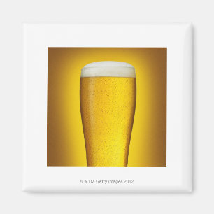 Pint of beer with spritz magnet