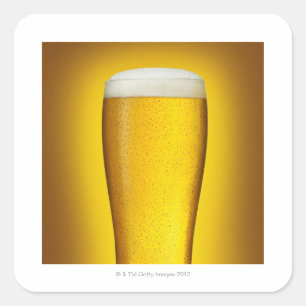 Pint of beer with spritz square sticker