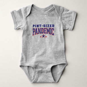 Pint-Sized Pandemic Unisex Hipster Baby One-Piece Baby Bodysuit