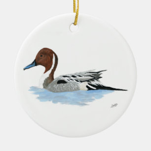 Pintail Duck  Ceramic Ornament
