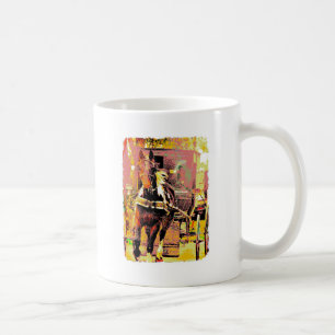 Pinto Amish Horse 8-Bit Art Coffee Mug