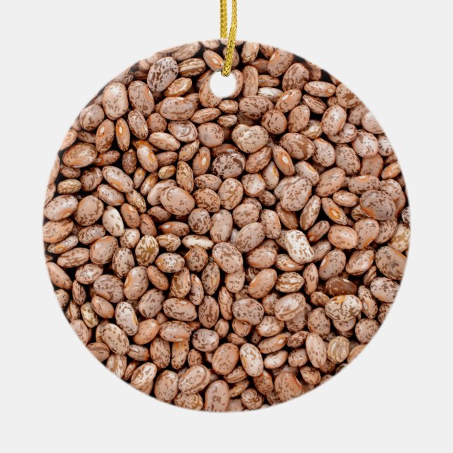 Pinto beans ceramic tree decoration (Front)