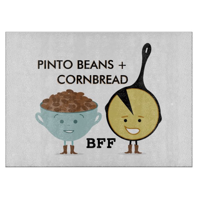 Pinto Beans & Cornbread BFF Cutting Board (Front)