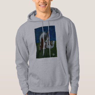 Pinto horse hoodie